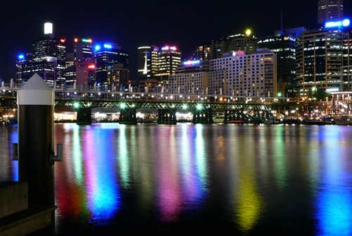 Darling Harbour at night