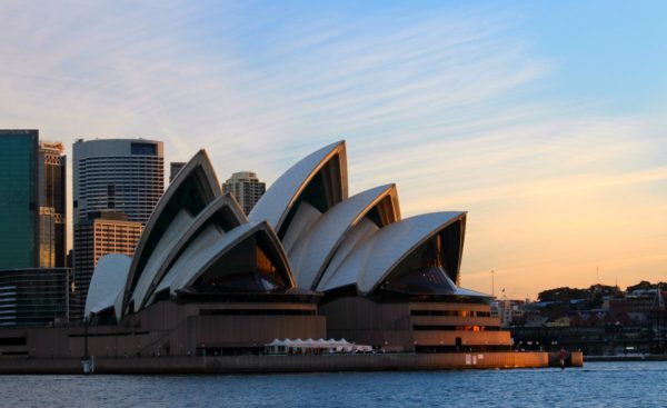 photo of the Sydney Opera House in the late afternoon sun