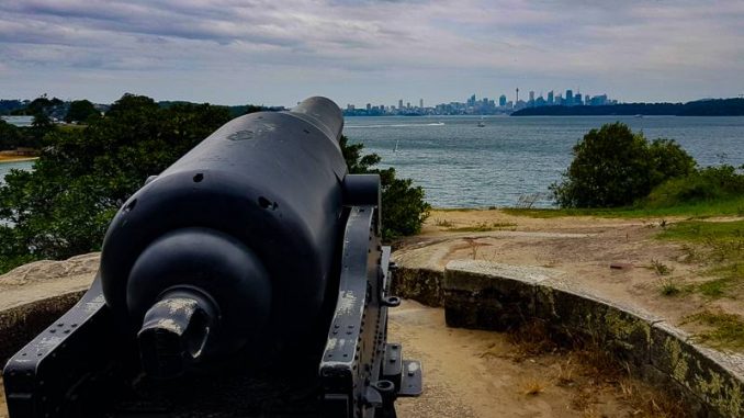 Watsons Bay canon overlooking sydney harbour Watsons Bay canon