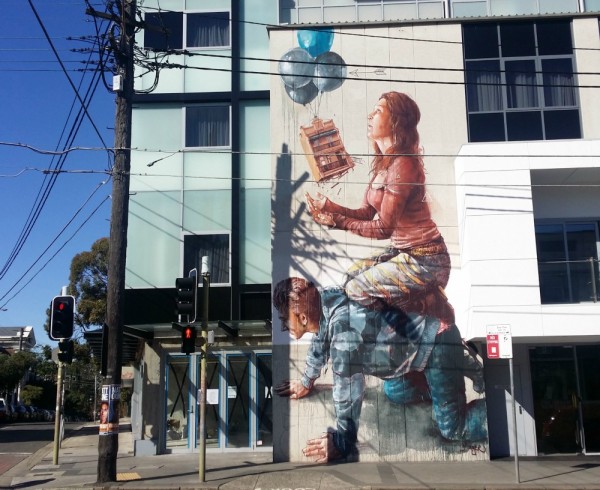 Fintan housing bubble enmore Newtown street art walk Sydney Australia