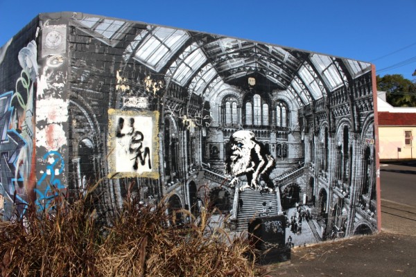 British museum stencil mural enmore