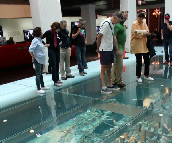 city model under the floor at Customs House