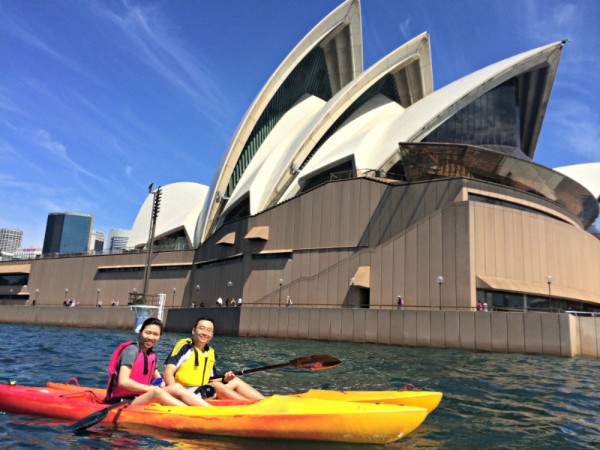 Kayaking on Sydney Harbour