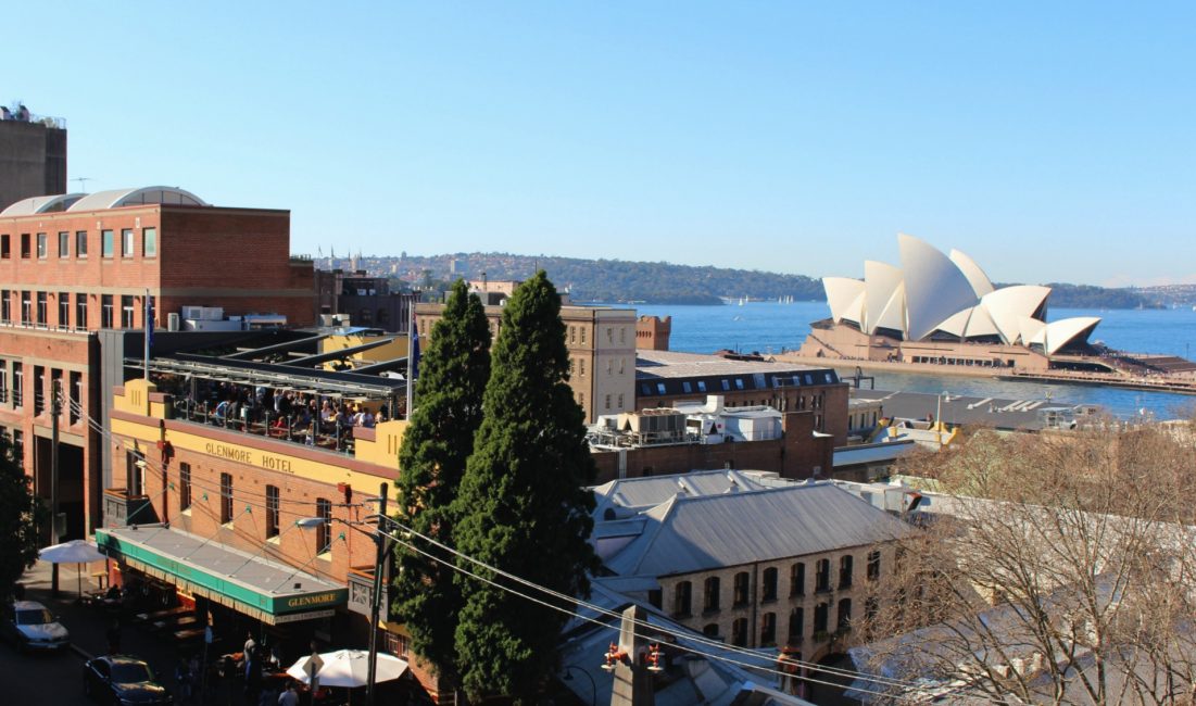 Roof top bar with a view Glenmore Hotel The Rocks