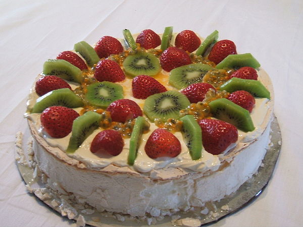 Pavlova clássico Australiano alimentos