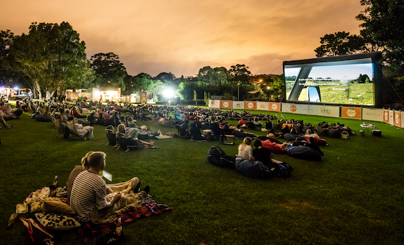 Outdoor cinema at North Sydney oval