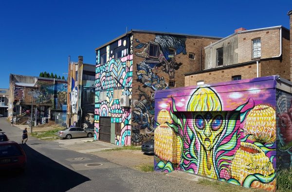 Street Art on Beverley Place Katoomba
