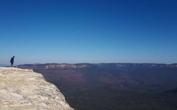 Charles from Sydney Expert perched on Lincoln Rock