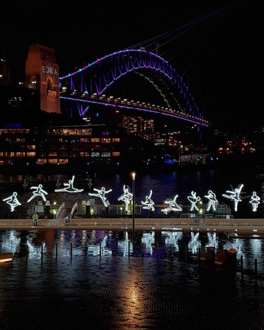 Vivid Sydney Ballerina Installation 2019
