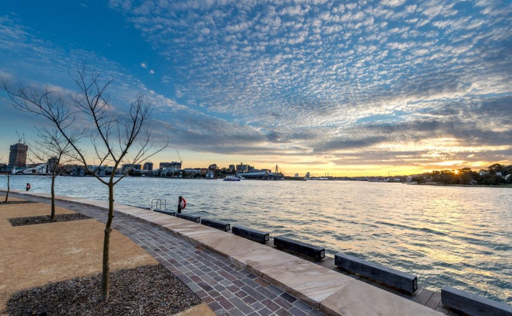 Barangaroo Sunset Sydney HOHO stop