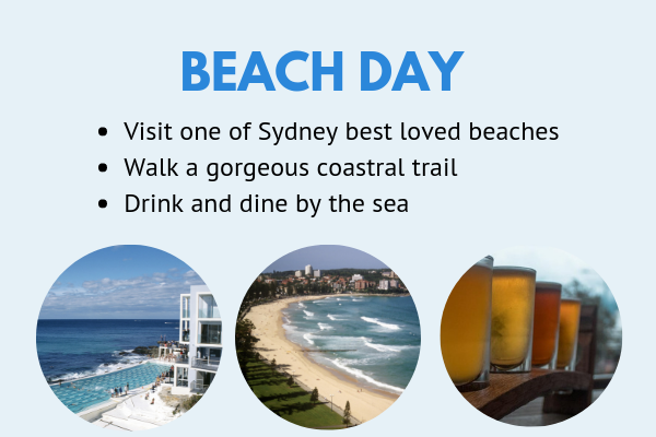 Ideas for days at th e beach in Sydney