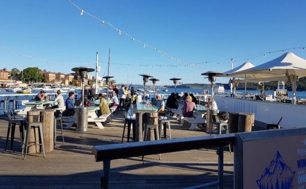 Wharf Bay on Manly Wharf in winter