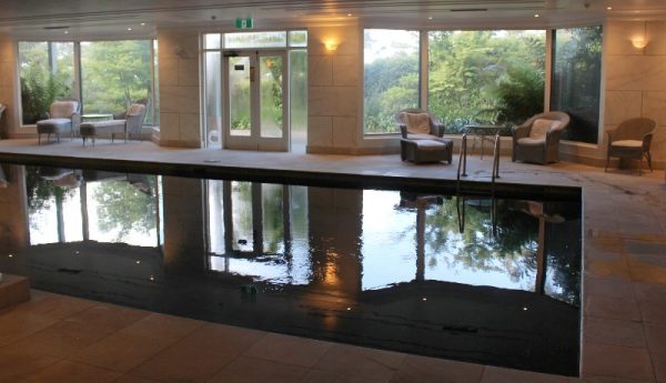 Indoor swimming pool at Lilianfels resort in Katoomba