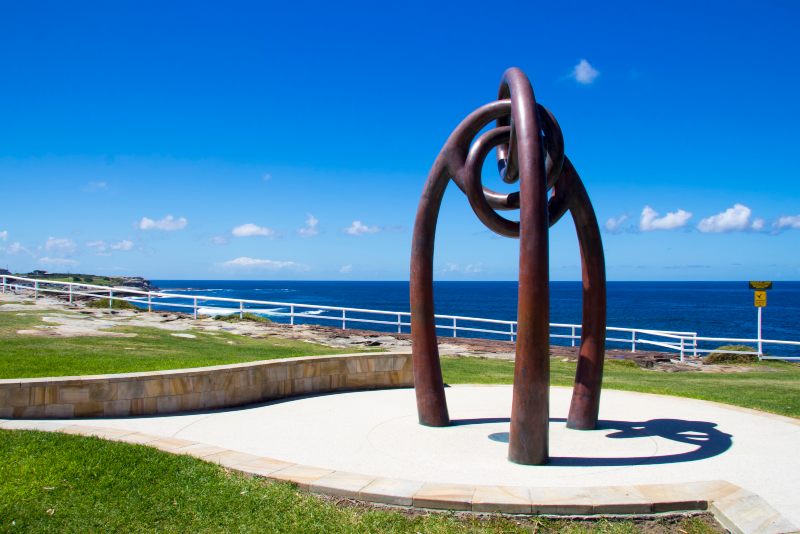 Bali Memorial Sculpture at Coogee Headland by artist Sasha Reid