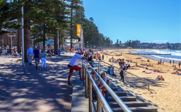 Manly Beach walkway along waterfront