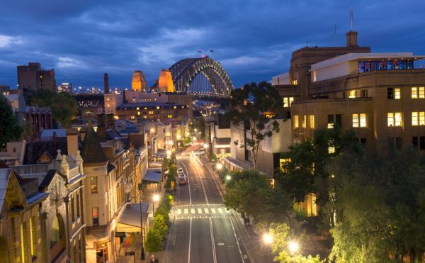 George St Sydney at Night