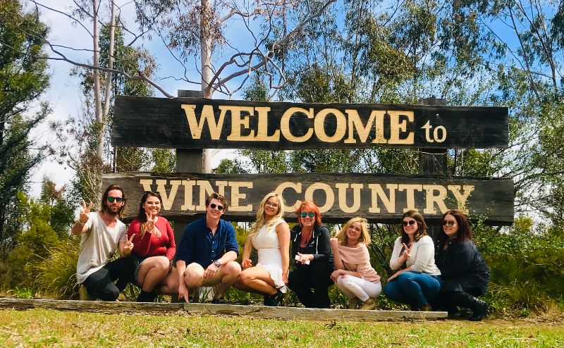 Wine Country Sign Hunter Valley NSW