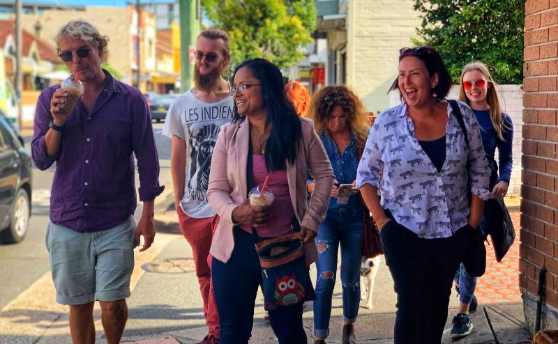 a group tour in Marrickville 