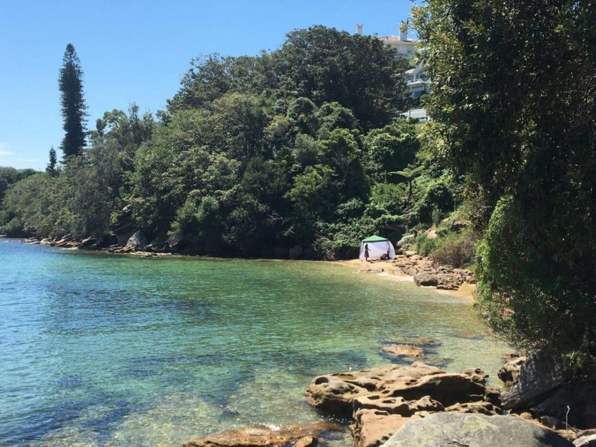 Sydney Harbour secret beach 