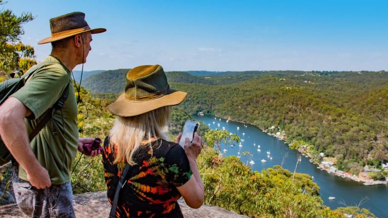 Waterfront holiday view