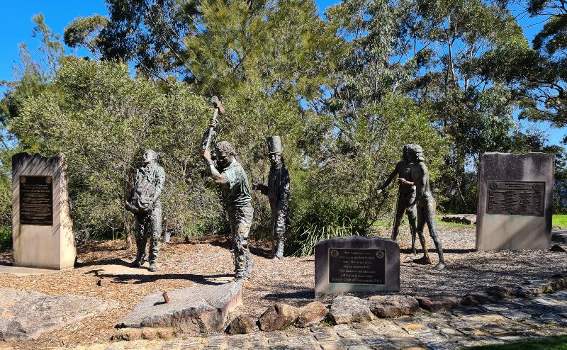 Road Builders Memorial at Lilianfels Park Katoomba Blue Mountains
