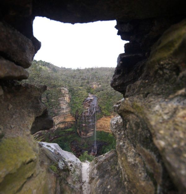 Views through rock from Historic Princes Rock Elinor SheargoldDPIE 