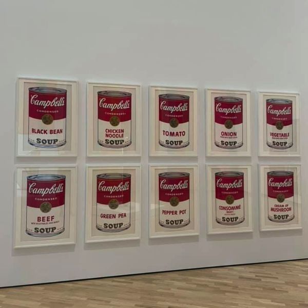 Andy Warhol's Campbell's Soup at the Art Gallery 