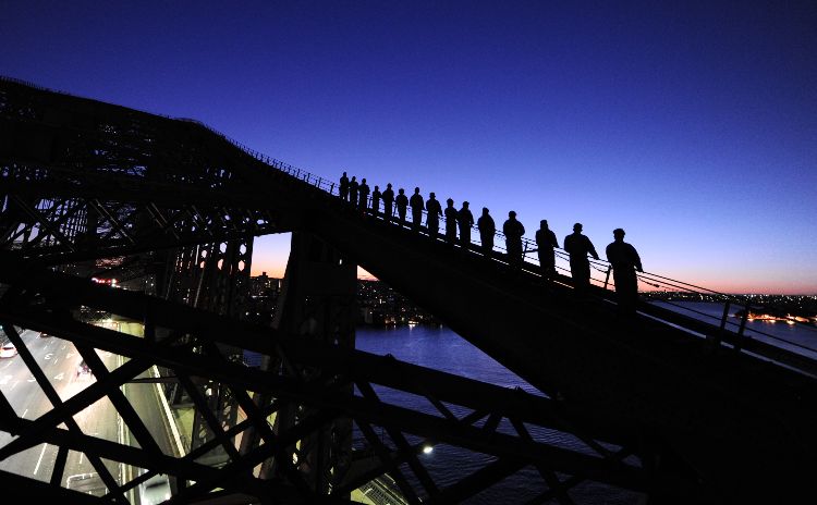 Dawn Sydney Harbour Bridge climb