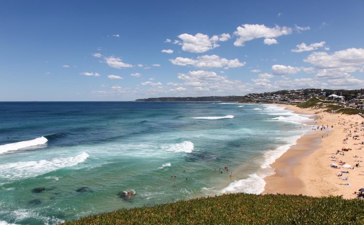 A beautiful sunny summers day at Bar Beach - Merewether Beach