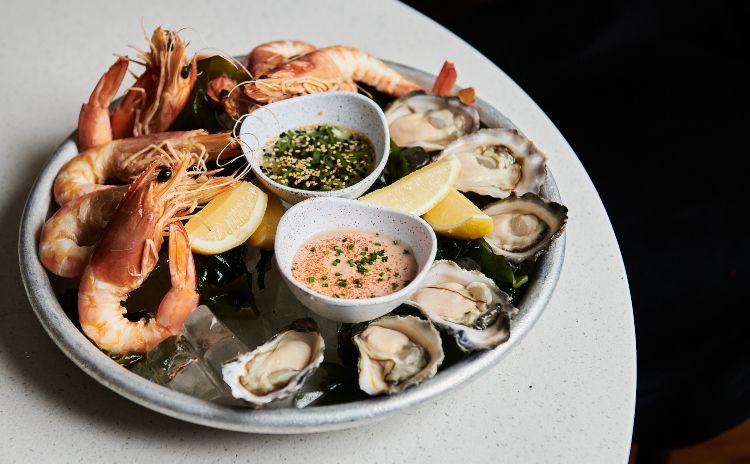 Easter seafood plate at Harbourview Hotel