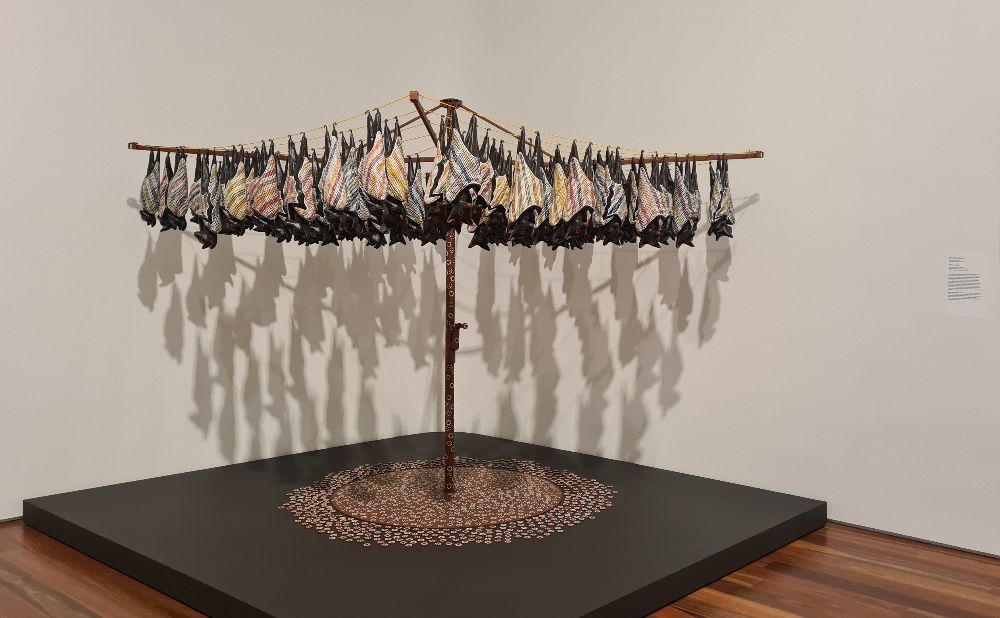 Fruit Bats  Lin Onus 1991 at the Art Gallery of NSW Tiribana Gallery