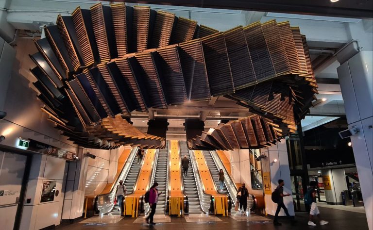 Escalator Sculpture Wynyard