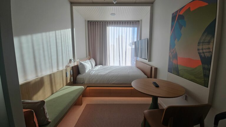 Lyf Hotel room with double bed, sofa