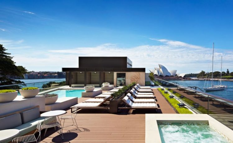 Park Hyatt Sydney Rooftop Pool view 