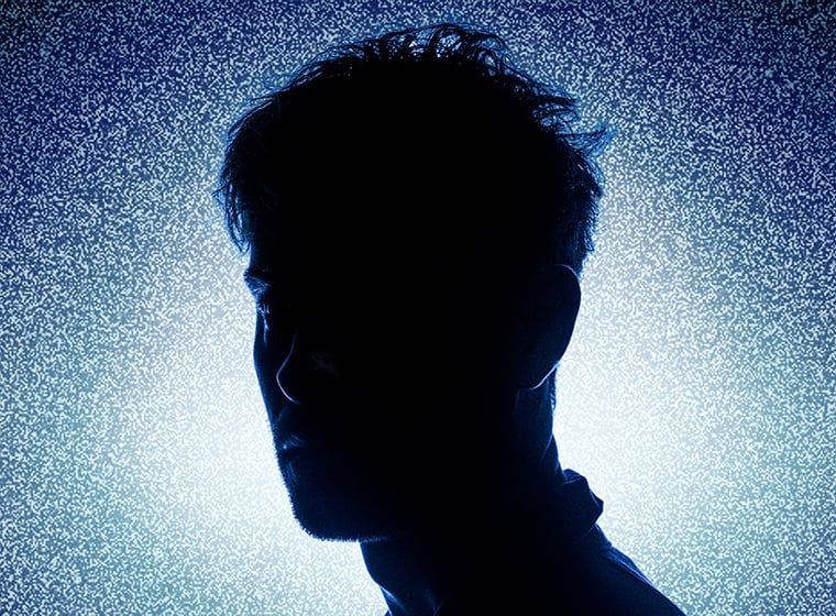 1984 - image of a mans face - Shake & Stir Theatre Co 