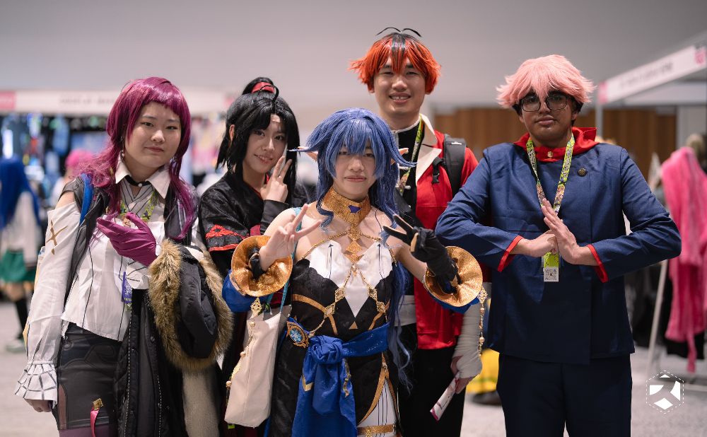 people dressed in cosplay outfits