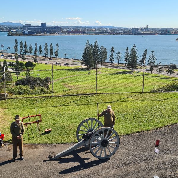 Canon Firing ceremony at Fort Scratchley