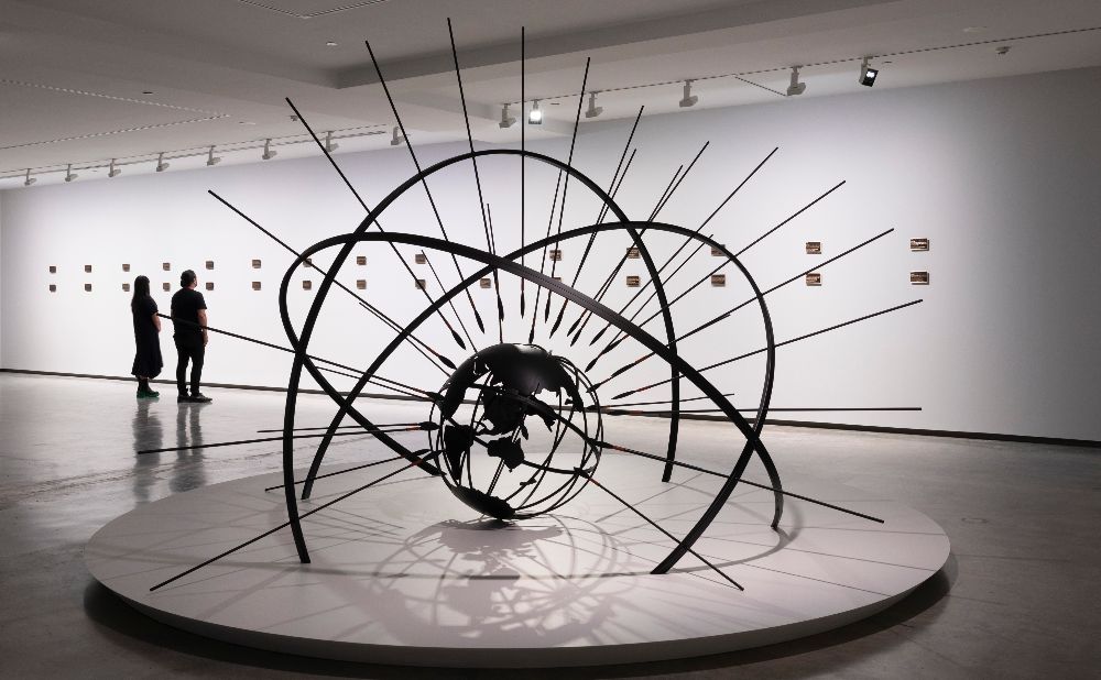 a sculpture from Kamilaroi artist Warraba Weatherall