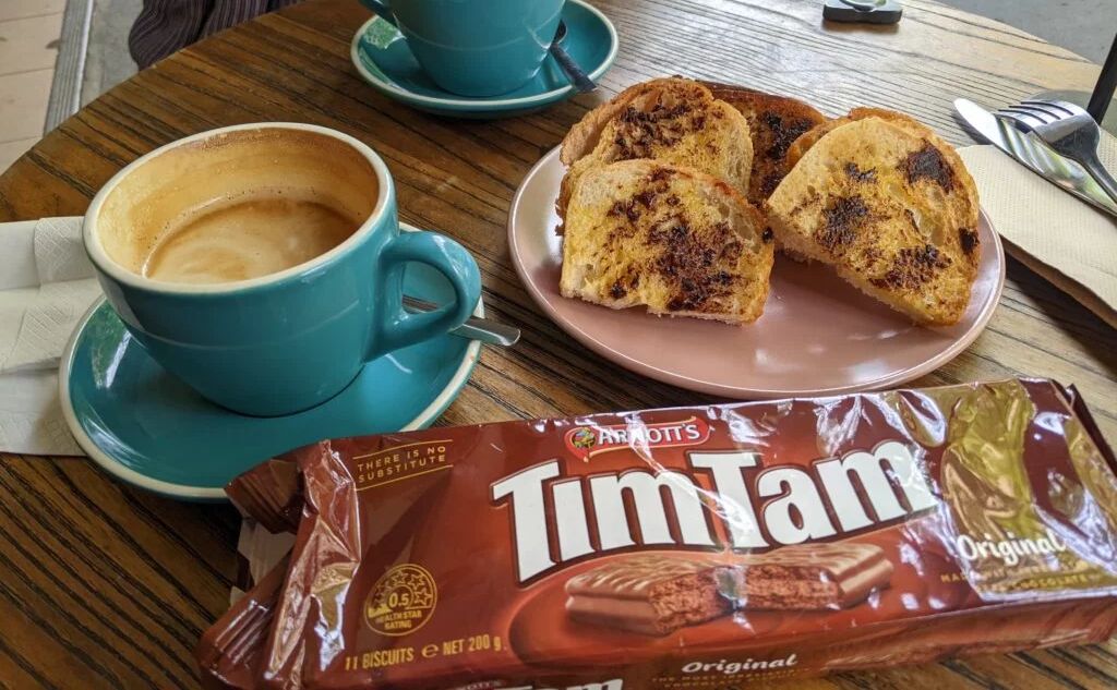 Tim tams and vegemite on a food tour in Sydney