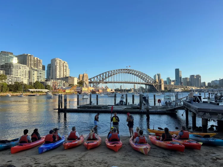 Kayaking on Sydney Harbour