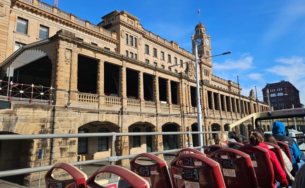 Central Station from the top deck of the Hop on Hop Off Bus