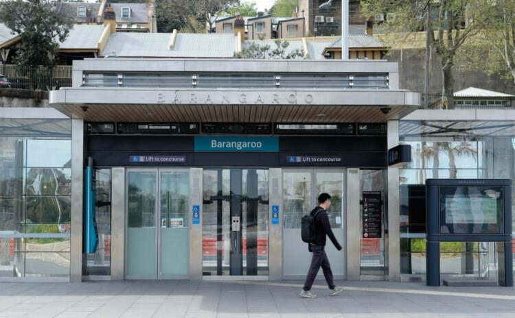 Barangaroo Metro Station entry Sydney
