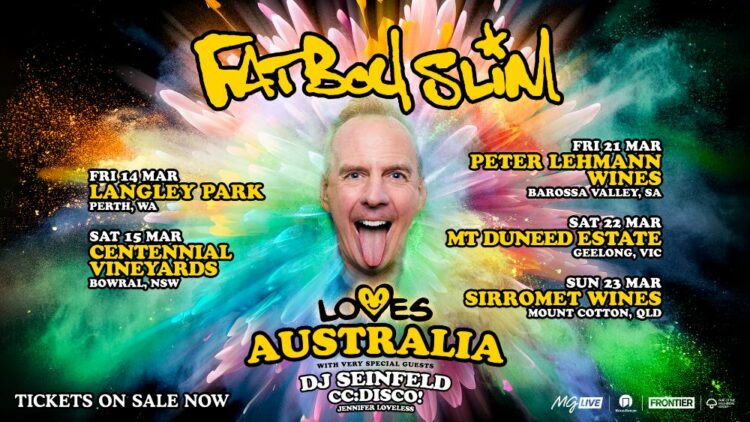 Fat Boy Slim Australian tour poster