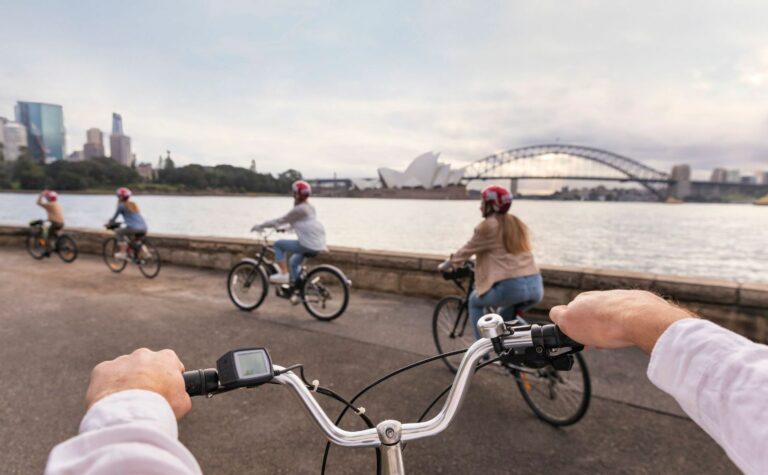 Cycling in the botanic gardens