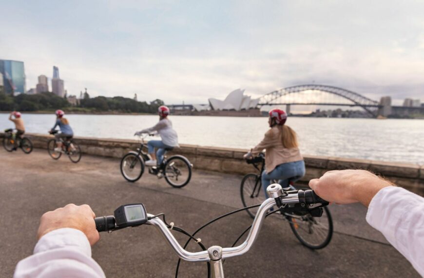 Cycling in the botanic gardens