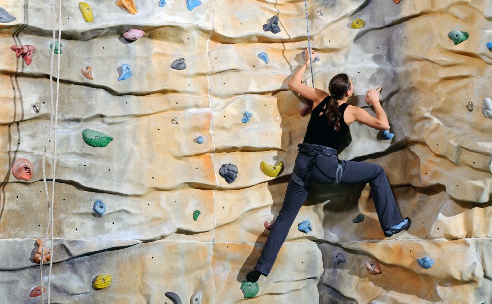 indoor rock climbing
