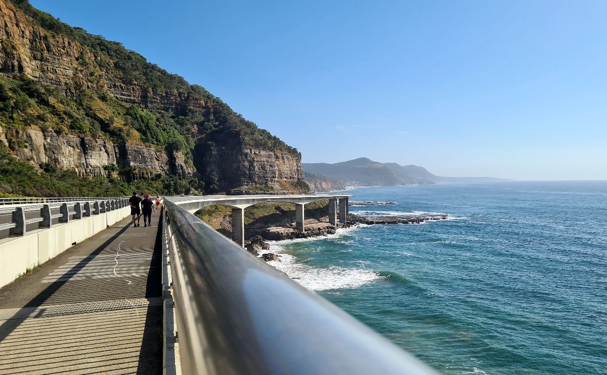 footpath across the Sea Cliff Bridge near Stanwell Park
