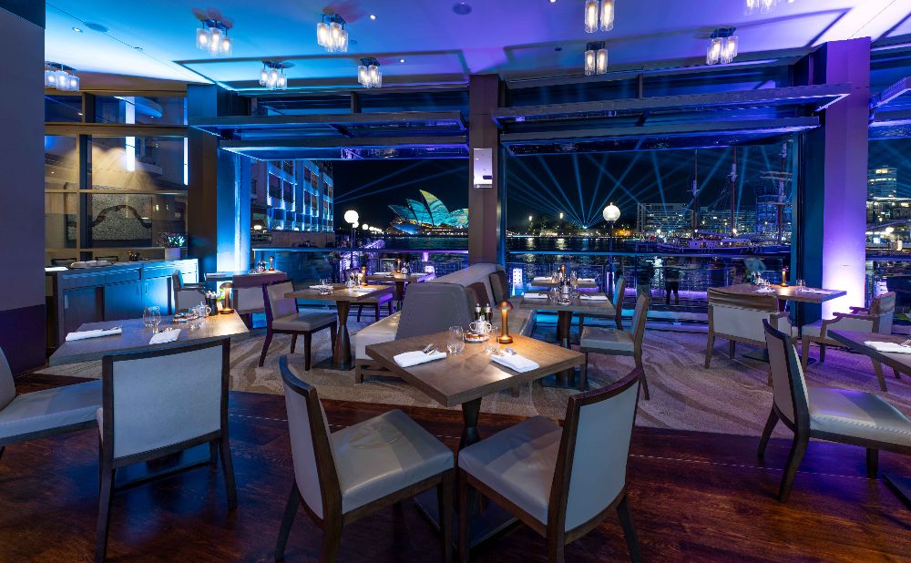 The Dining Room at Park Hyatt with a view of the Opera House