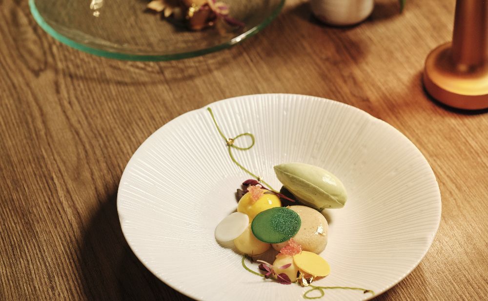 Bright Lights (matcha, yuzu cheesecake and passionfruit)