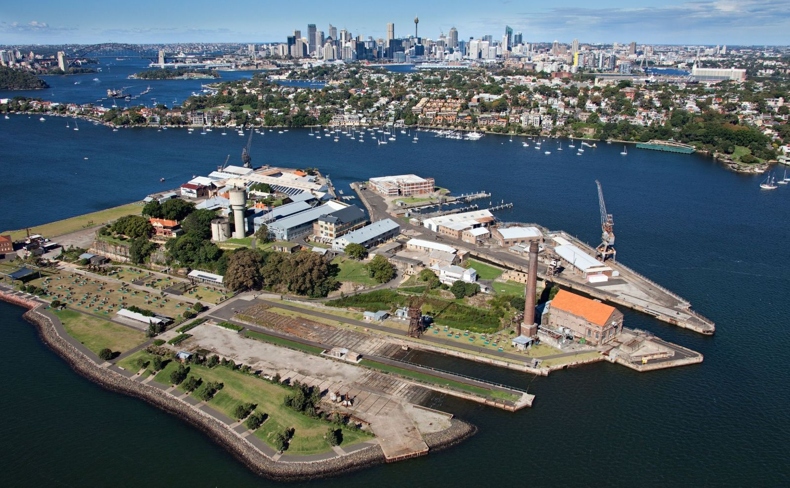 cockatoo island from above